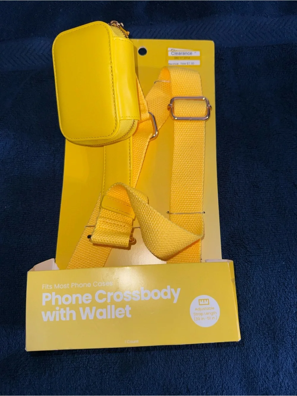 Phone Crossbody with Wallet - Yellow